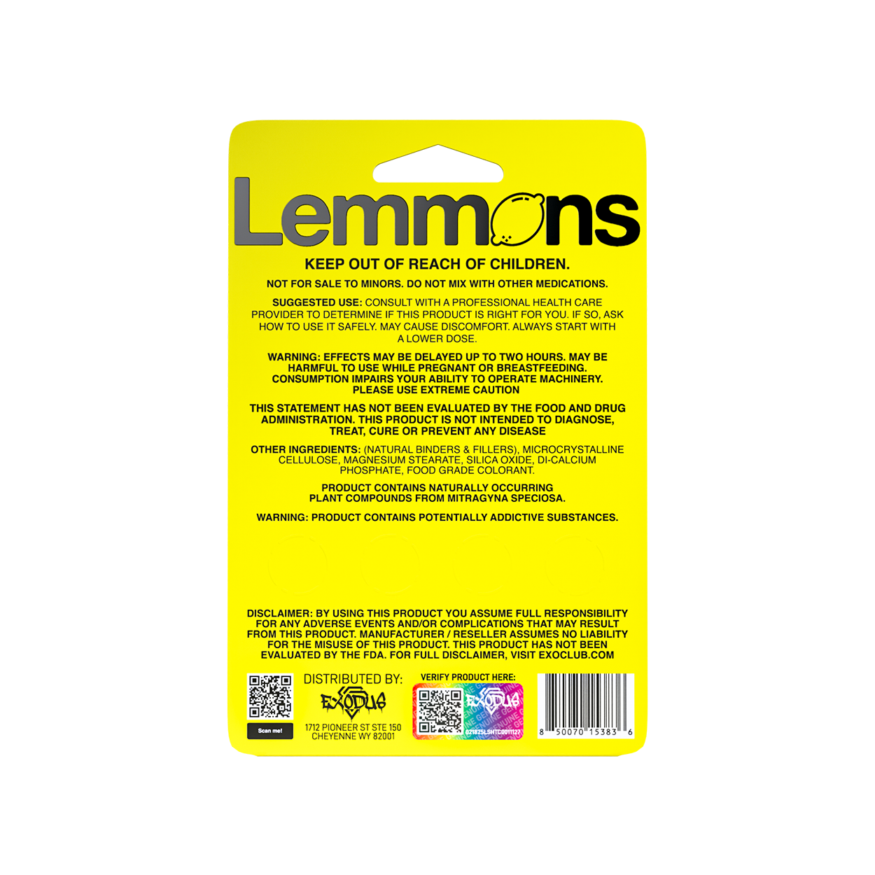 Citrus Lemmons 7-Hydroxymitragynine Chewable Kratom Tablets – 210 mg