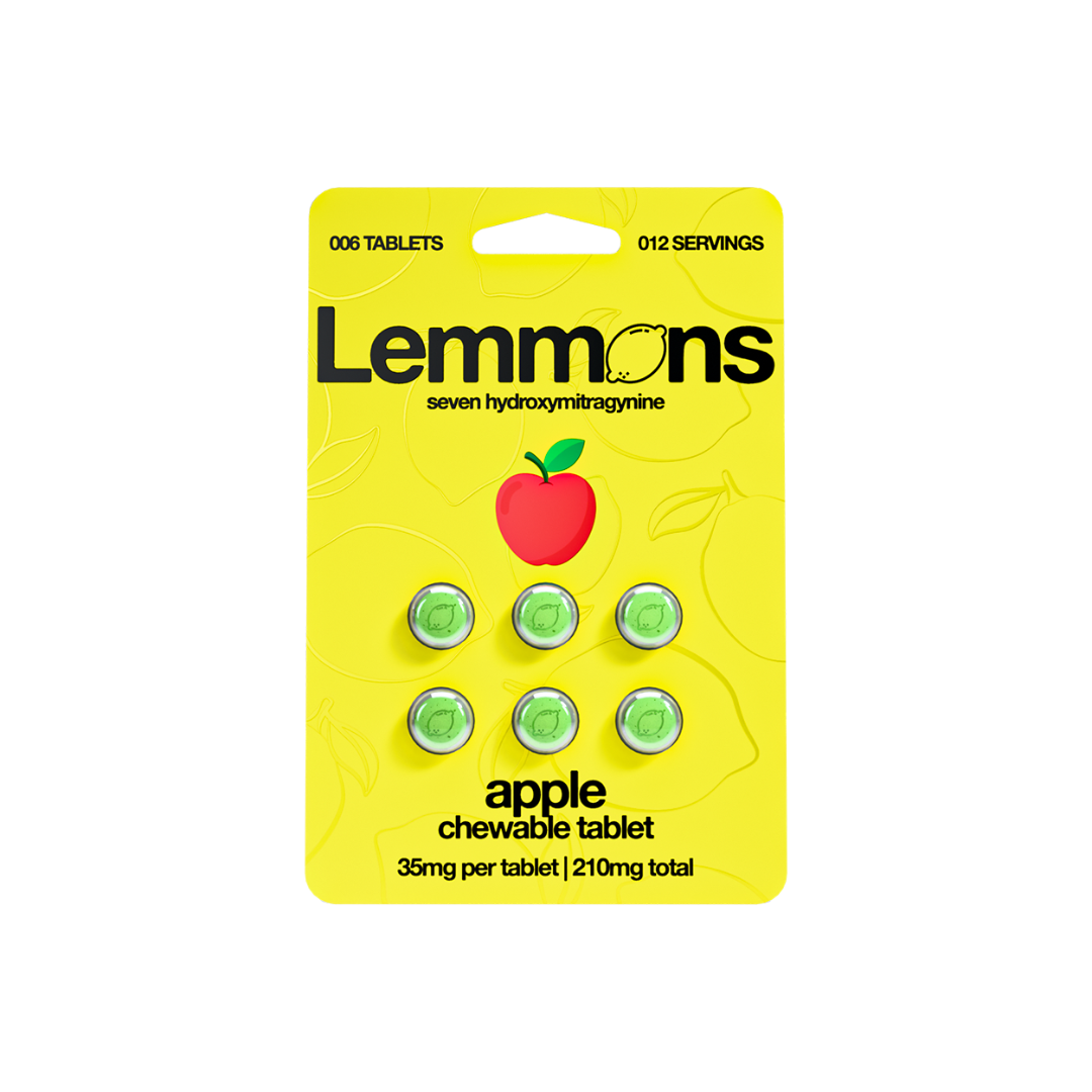 Apple Lemmons 7-Hydroxymitragynine Chewable Kratom Tablets – 210 mg